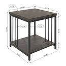 Metal Bed Frame with 2 Side Tables – Stylish & Durable - myhomestore.com.pk