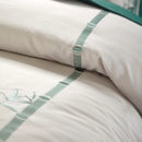 Luxury New Embroidery Duvet Set Green Bamboo - myhomestore.com.pk