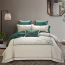 Luxury New Embroidery Duvet Set Green Bamboo - myhomestore.com.pk