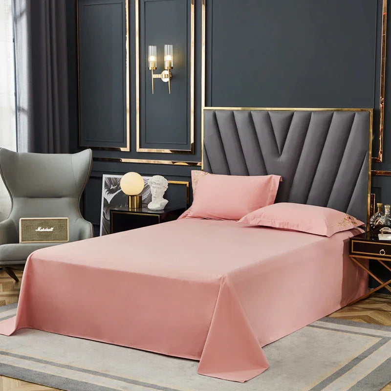 Pink Elegant Embroidered Cotton European Style Duvet Set - myhomestore.com.pk