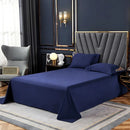 Navy Elegant Embroidered Cotton European Style Duvet Set - myhomestore.com.pk