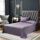 Purple Elegant Embroidered Cotton European Style Duvet Set - myhomestore.com.pk