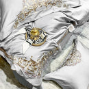 New Gleaming Embroidery with Grey Sateen Duvet Set - myhomestore.com.pk