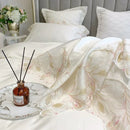 Luxury New Feather Lace Embroidery Duvet Set - myhomestore.com.pk