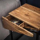 Industrial Bedside Table (set of 2) Side Table - myhomestore.com.pk