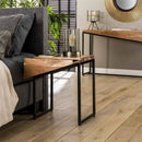 Industrial Bedside Table (set of 2) Side Table - myhomestore.com.pk