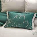 Luxury New Embroidery Duvet Set Green Bamboo - myhomestore.com.pk