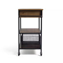 3 Tier Metal Trolley and Wood Kitchen Trolley - myhomestore.com.pk