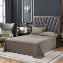 Mocha Elegant Embroidered Cotton European Style Duvet Set - myhomestore.com.pk