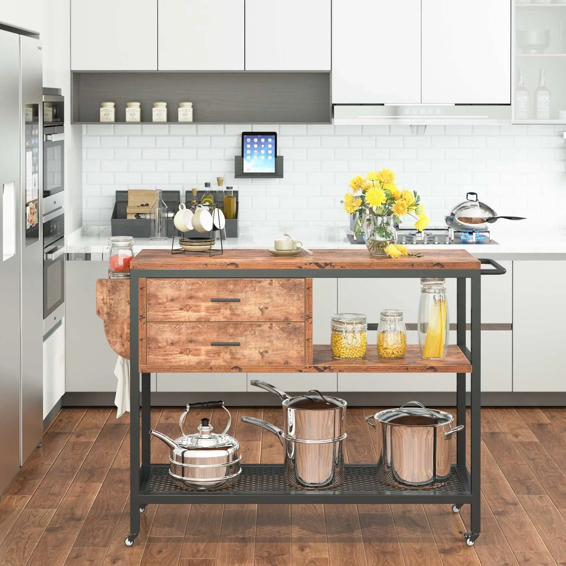 Kitchen Islands & Carts and Storage Utility Trolley Cart - myhomestore.com.pk