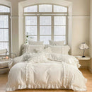 Luxury Cotton Lace Duvet Set-King - myhomestore.com.pk