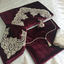 Prayer Mat Set ( Embroidered lace ) - myhomestore.com.pk