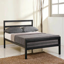 Metal Bed Frame with 2 Side Tables – Stylish & Durable - myhomestore.com.pk
