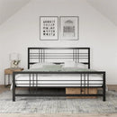 Metal Bed Frame With 2 Side Table - myhomestore.com.pk