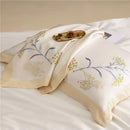 Luxury Feuilles Embroidery Duvet Set - myhomestore.com.pk