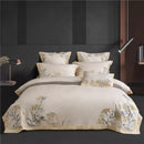 Luxury Feuilles Embroidery Duvet Set - myhomestore.com.pk