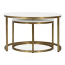 Set of 2 Stackable Elegant Coffee Tables, Nest Side Tables - myhomestore.com.pk