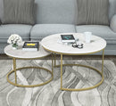 Set of 2 Stackable Elegant Coffee Tables, Nest Side Tables - myhomestore.com.pk