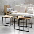 Set of 3 Nesting Tables with Storage for Home Décor - myhomestore.com.pk
