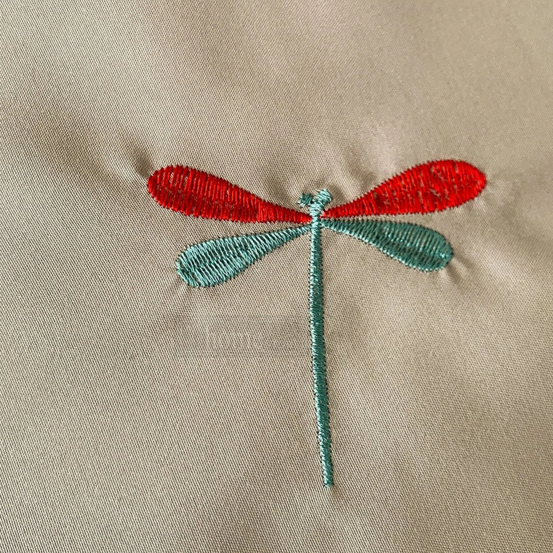 DragonFly Embroidered Duvet Cover Set