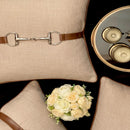 Cushion with Leather work - myhomestore.com.pk