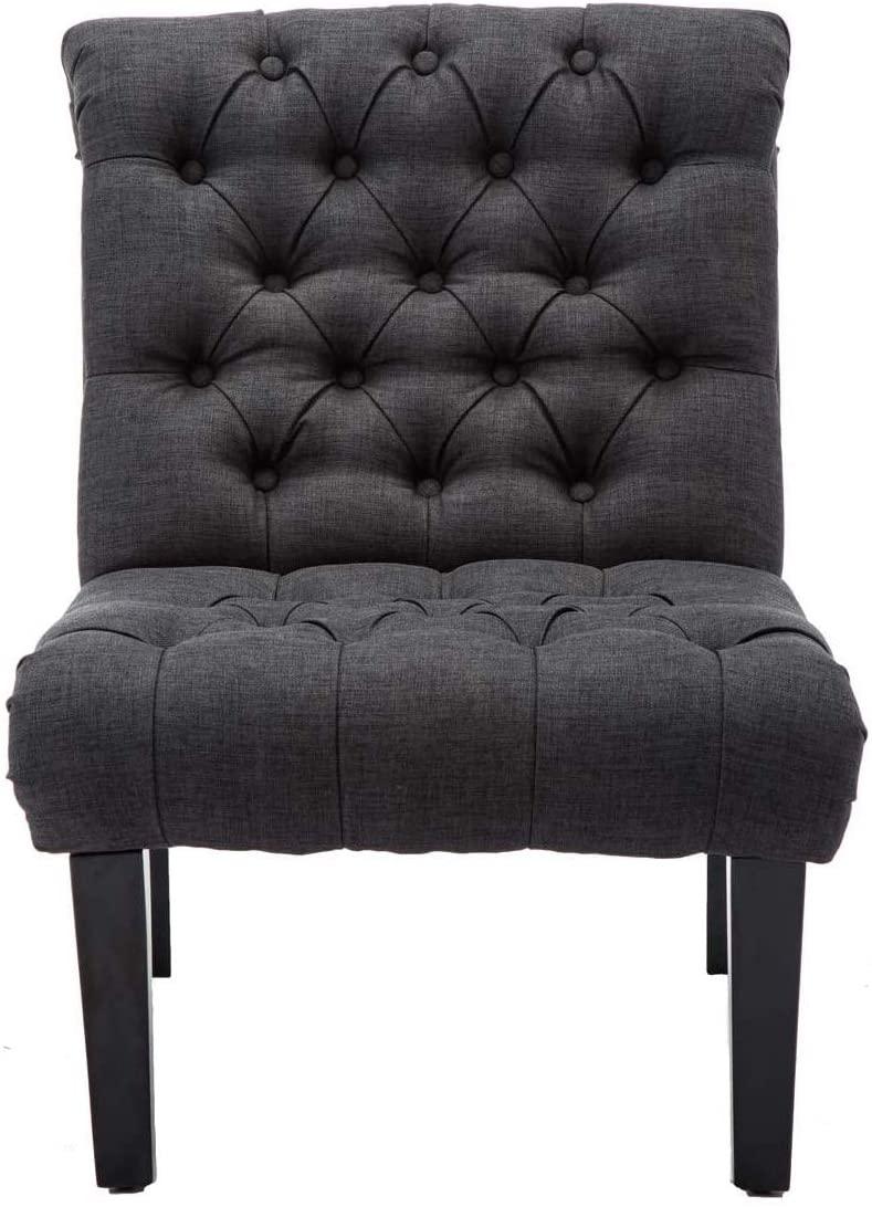 Set Of 2 Bedroom Armless Chairs Accent Lounge Chair - myhomestore.com.pk