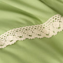 Luxury Sage Duvet With Mesh Ground Lace - myhomestore.com.pk