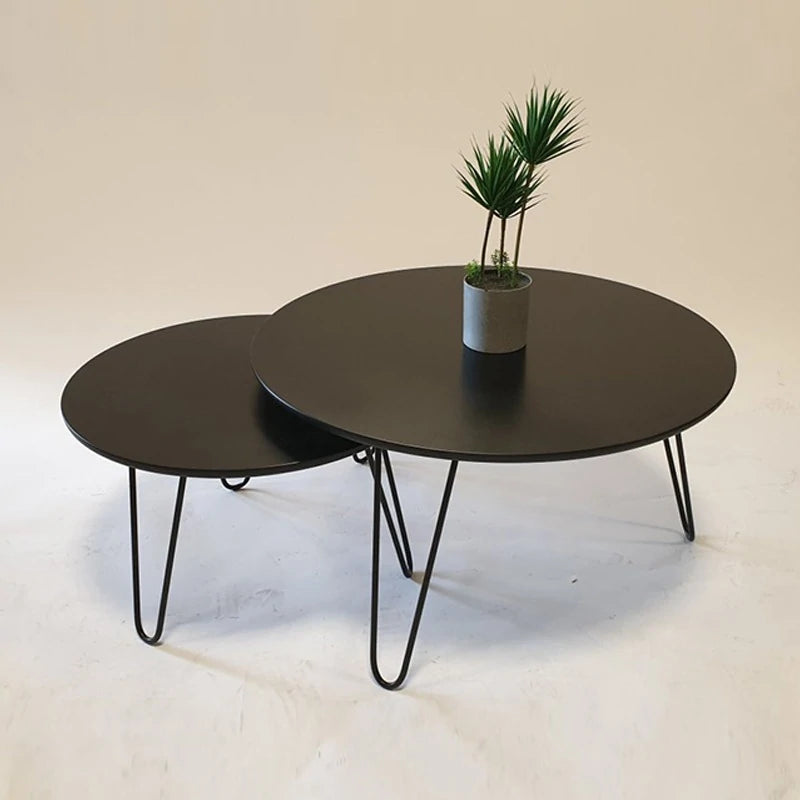Tatami Contrasted Round Tables