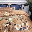 Flowered Embroidery Duvet Set - myhomestore.com.pk