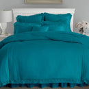 Luxury Soft Duvet Set With Lace - myhomestore.com.pk