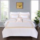 New Golden Embroidered Luxury Baratta Stitch Duvets - myhomestore.com.pk