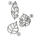 Animula Three Leaves Metal Wall Decor - myhomestore.com.pk