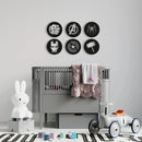Avengers Metal Wall Art Set of 6, Geometric Nursery Wall Decor, 3D Metal Superhero Wall Hanging - myhomestore.com.pk