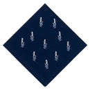Navy Napkins with Off White and Blue Atena Small Flowers embroidered - myhomestore.com.pk