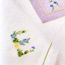 Floral Embroidered Monogramme Napkin - myhomestore.com.pk