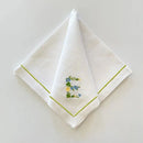 Floral Embroidered Monogramme Napkin - myhomestore.com.pk