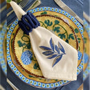 Sand Mat With Beige And Navy Foliage Embroidered - myhomestore.com.pk
