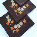 Physalis Embroidered Mats - myhomestore.com.pk