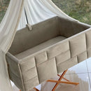 Velvet Tufted Bassinet (Square shape) - myhomestore.com.pk