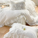 Luxury Cotton Lace Duvet Set-King - myhomestore.com.pk