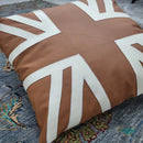 Leather Cushion (Union Jack) - myhomestore.com.pk