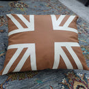 Leather Cushion (Union Jack) - myhomestore.com.pk