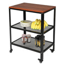 Multi Purpose 3 Tier Rolling Kitchen Cart Baker Rack - myhomestore.com.pk