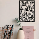 Abstract Faces Metal Wall Decor - myhomestore.com.pk
