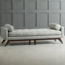 Gray Button Tufted Bench - myhomestore.com.pk