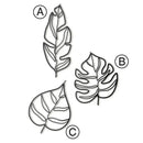 Animula Three Leaves Metal Wall Decor - myhomestore.com.pk