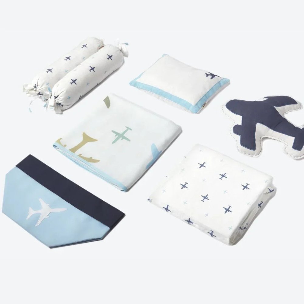 Baby Cot Set( Aeroplane Style) - myhomestore.com.pk