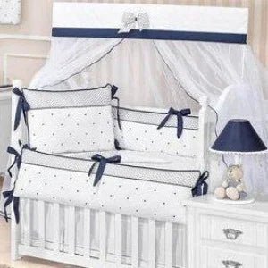 Baby Cot Set( Polka Dots) - myhomestore.com.pk