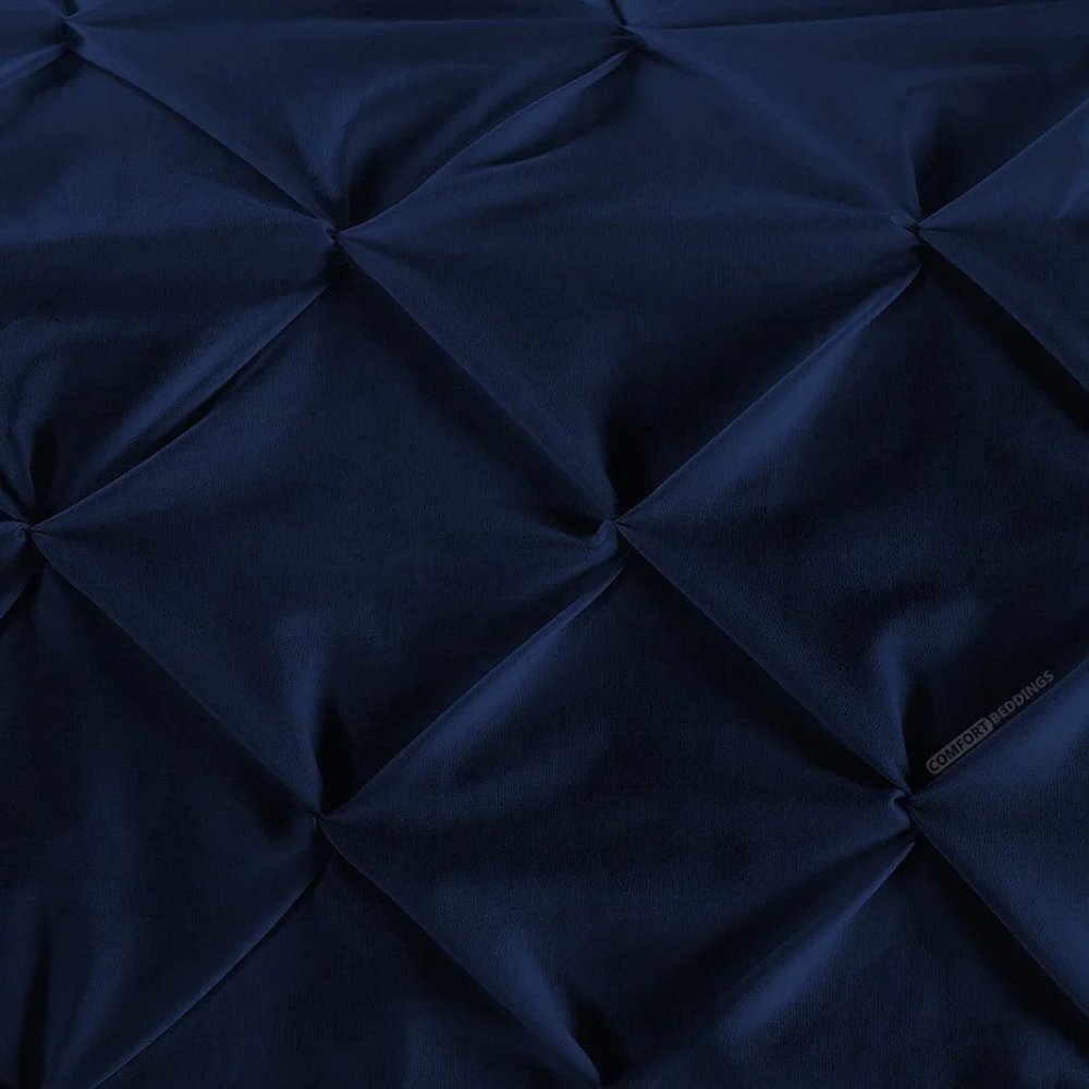 Bed Runner With Two Cushions (Navy) - myhomestore.com.pk