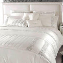 Luxury Sequence Bridal Bedding pearl duvet cover With Filling (White Color) - myhomestore.com.pk
